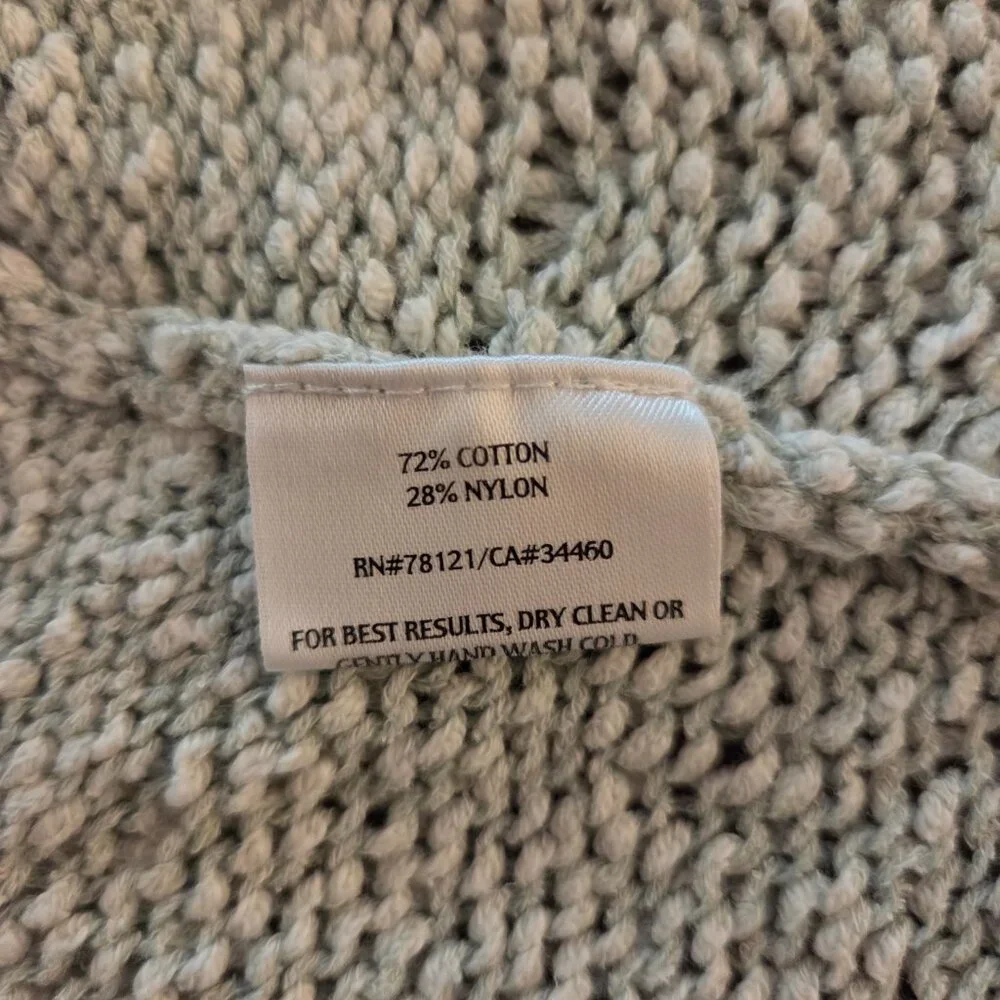 Eileen Fisher Pullover Tunic Sweater Womens XL Italian Cotton Blend Sage Green - Picture 6 of 9